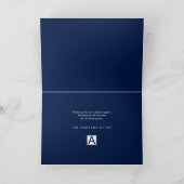 スノーフレ独身のークビジネスホリデーグリーティングカード シーズンカード (内部)