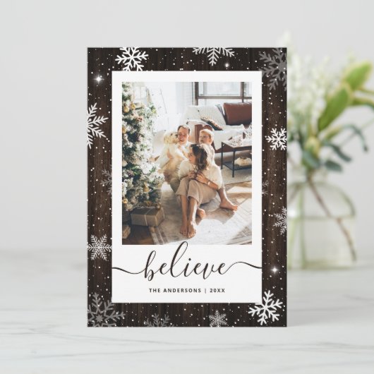 スノーフレ素朴ークの木の写信じ真 シーズンカード (スタンド正面)