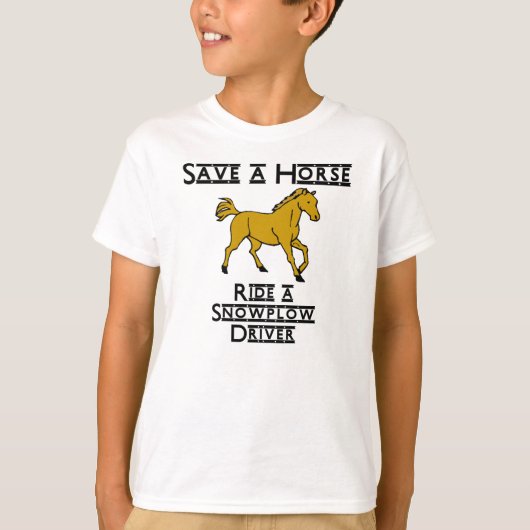 スノーフロードライバーに乗る Tシャツ (正面)