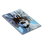 スノーブルウィンターブラックキングメラニンサンタクロース ノートブック (右側)