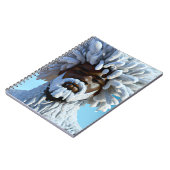 スノーブルウィンターブラックキングメラニンサンタクロース ノートブック (左側)