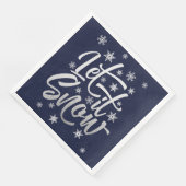 スノーブルーとシルバーフォイルパーティー紙 (コーナー)