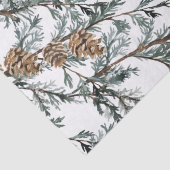 スノーブルージュニパーツリーブランチ&コーン 薄葉紙 (詳細)