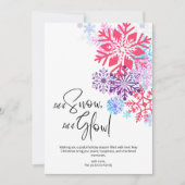 スノーブルースクリスマスカード 招待状 (正面)