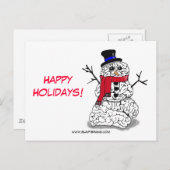 スノーブレインからハッピーホリデー シーズンポストカード (正面/裏面)