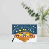 スノープラウビジネスカード 名刺 (スタンド正面)