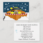 スノープラウビジネスカード 名刺 (正面/裏面)