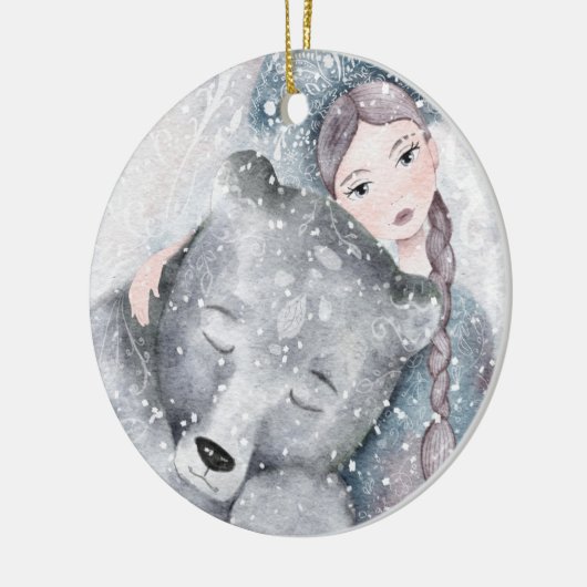 スノープリンセスベアブリークミッドウィンター歌詞ホリデイ  セラミックオーナメント (左)