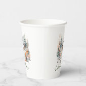 スノープレイスホームマウンテンキャビンクリスマス 紙コップ (右)