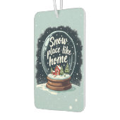 スノープレイスライクホームホリデイ引用文 カーエアーフレッシュナー (左)