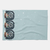 スノープレイスライクホームホリデイ引用文 キッチンタオル (横)