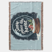 スノープレイスライクホームホリデイ引用文 スローブランケット (正面縦)