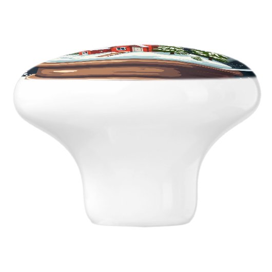 スノープレイスライクホームホリデイ引用文 セラミックノブ (側面)