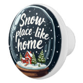スノープレイスライクホームホリデイ引用文 セラミックノブ (右)
