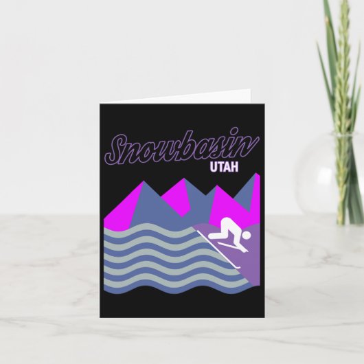 スノーベイスンサンバレーユタウサスキーリゾートスノーボード カード (正面)