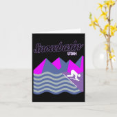 スノーベイスンサンバレーユタウサスキーリゾートスノーボード カード (黄色い花)