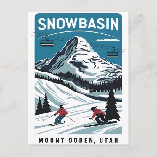 スノーベイスンスキーアット山オグデン ポストカード (正面)