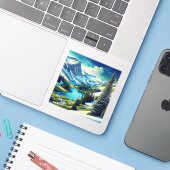 スノーベイスンユタ3インチビニールステッカー シール (ノートパソコンとiPhone)