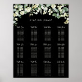 スノーベリークリスマスホリデーパーティーのシーティングチャート ポスター (正面)