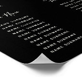 スノーベリークリスマスホリデーパーティーのシーティングチャート ポスター (角)