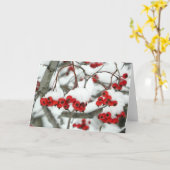 スノーベリーグリーティングカード カード (黄色い花)