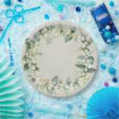 スノーベリー クリスマス リース ホリデーパーティー ペーパープレート (パーティー)