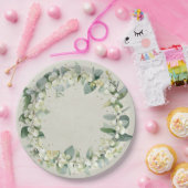 スノーベリー クリスマス リース ホリデーパーティー ペーパープレート (パーティー)