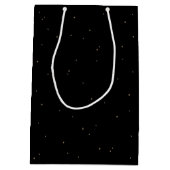 スノーベリー+ユーカリプトゥスクリスマス/ホリデーサンキュー ミディアムペーパーバッグ (裏面)