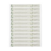 スノーベリー+ユーカリプトゥスホリデイ差出人住所 ラップアラウンドラベル (シート)