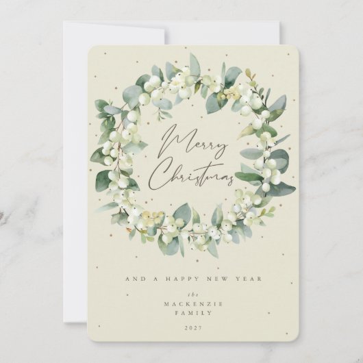 スノーベリー+ユーカリプトゥスリースノンフォト シーズンカード (正面)