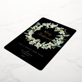 スノーベリー+ユーカリプトゥスリースノンフォト 箔シーズンカード (回転した状態)