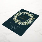 スノーベリー+ユーカリプトゥスリースノンフォト 箔シーズンカード (回転した状態)