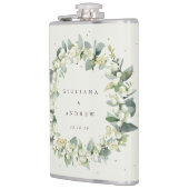 スノーベリー＆ユーカリ ウェディングオーダーメイドリース フラスク (左)