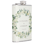 スノーベリー＆ユーカリ ウェディングオーダーメイドリース フラスク (右)