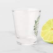 スノーベリー＆ユーカリ ウェディング リング 誕生日のギフト ショットグラス (左)