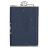 スノーベリー&ユーカリ ウェディング リング 誕生日のギフト フラスク (裏面)