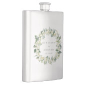 スノーベリー＆ユーカリ ウェディング リング 誕生日のギフト フラスク (右)