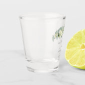 スノーベリー＆ユーカリ カスタマイズ ウェディング ショットグラス (左)