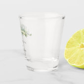 スノーベリー＆ユーカリ カスタマイズ ウェディング ショットグラス (右)