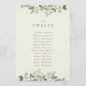 スノーベリー+ユーカリ テーブルナンバー 席札カード (正面)