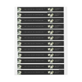 スノーベリー + ユーカリ ホリデー 返送先住所 ラップアラウンドラベル (シート)