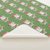 スノーベルとクリスマスライトシェルパ毛布 シェルパブランケット (3/4)