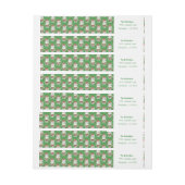 スノーベルのクリスマスパーソナライズされた包装ラベル ラップアラウンドラベル (シート)