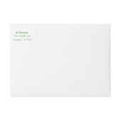 スノーベルのクリスマスパーソナライズされた包装ラベル ラップアラウンドラベル (正面)