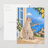 スノーベンガル地中海猫 ポストカード (正面/裏面)