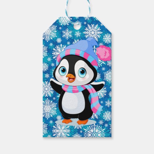スノーペンギン ギフトタグ (正面)