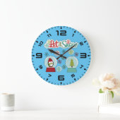 スノーペンギン ラージ壁時計 (ホーム)