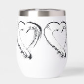 スノーホエートウォーターボトルタンブラー月心 (背面)