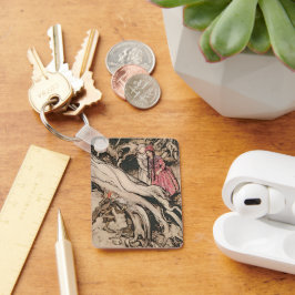 スノーホワイトとバラレッドby Arthur Rackham キーホルダー