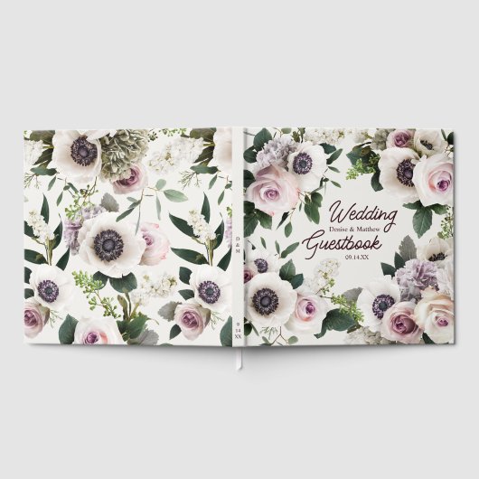 スノーホワイトに咲く白いアネモネ ゲストブック (全面)